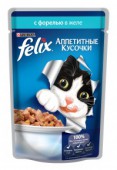 Корм для взр-х кошек FELIX c форелью в желе