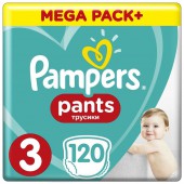 Трусики Pampers Pants 3 размер, 120 шт, 6-11 кг.